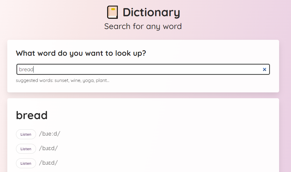 dictionary